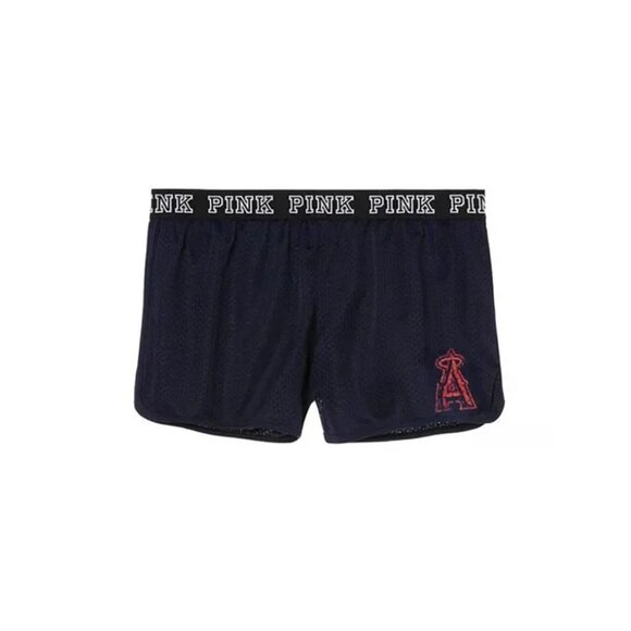 PINK Victoria's Secret Pants - Victoria's Secret PINK MLB Mesh Shorts (Los Angeles Angels of Anaheim)